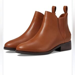 Cole Haan Laina British Brown Leather Princess Ankle Boots-Size 6.5